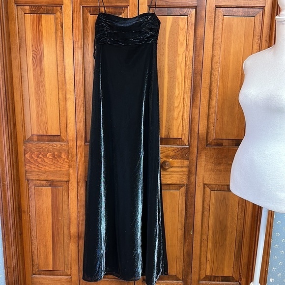 Jump Apparel Co by Wendye Choitin Spaghetti Strap Shimmer Whimsigoth Gown 9/10 - Picture 6 of 11